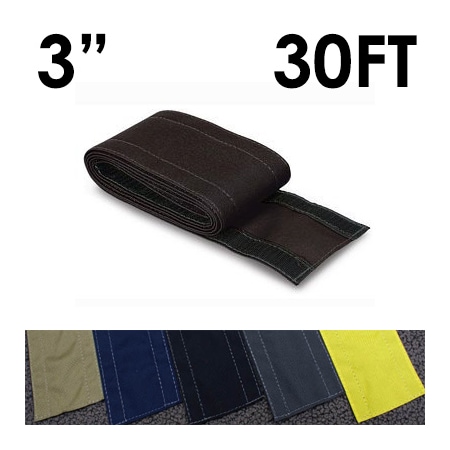 Electriduct Carpet Cable Cover, 30 ft L, 3 in W, 1 Channel, Nylon, Black CC-SC-3-30-BK